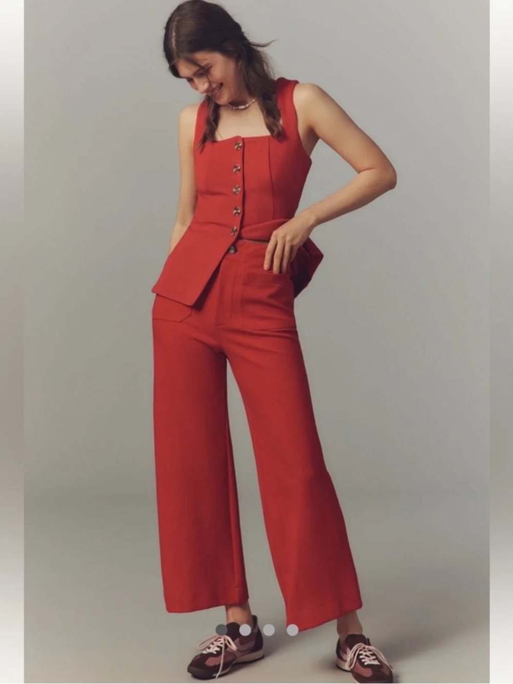 Anthropologie Maeve Colette Pants in Red size 26